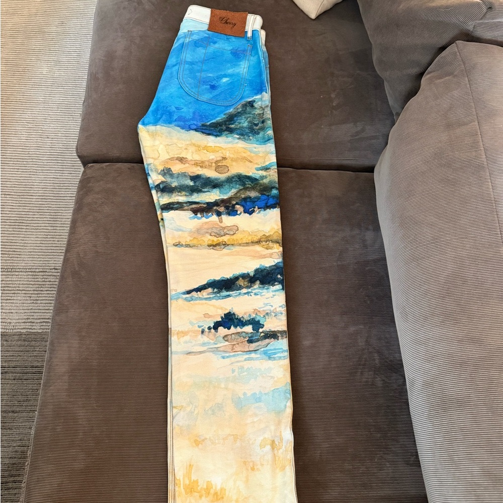 Cherry custom painted pants